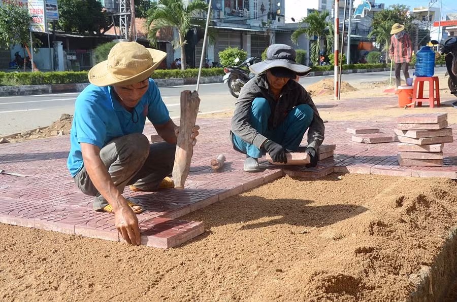 Thị trấn Phú Thiện đang đẩy mạnh chỉnh trang đô thị. Ảnh: T.Đ