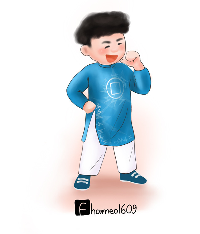 Công Phượng đã sửa soạn lại mái tóc để diện Tết