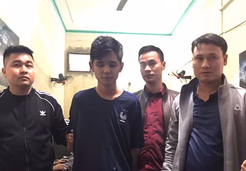  Nguyễn Cảnh An bị lực lượng chức năng bắt giữ tại một quán game trên địa bàn tình Hòa Bình
