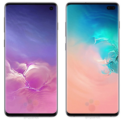 Galaxy S10 (trái) và S10+ với màn hình 
