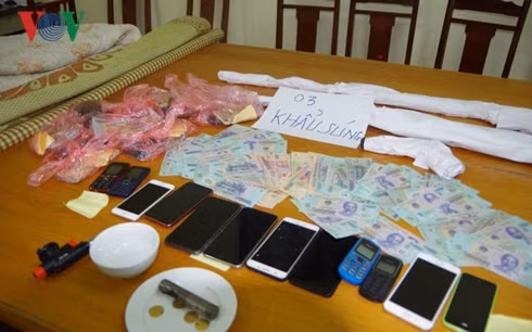 Tang vật của đường dây đánh bạc khủng liên tỉnh
