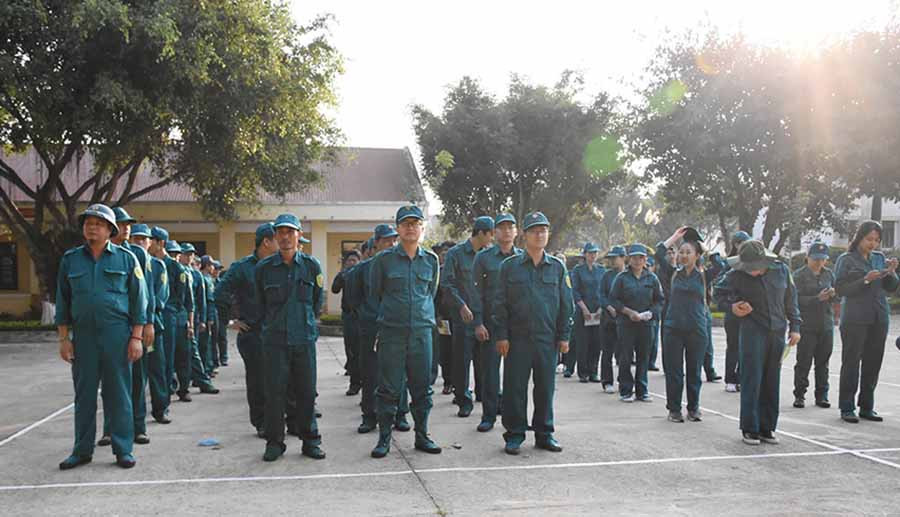 Quang cảnh buổi huấn luyện. Ảnh: Hà Phương Quang cảnh buổi huấn luyện. Ảnh: Hà Phương