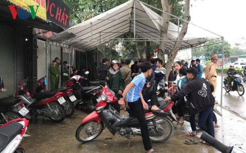 Hiện trường nơi xảy ra vụ việc.