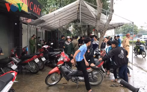 Hiện trường nơi xảy ra vụ việc.