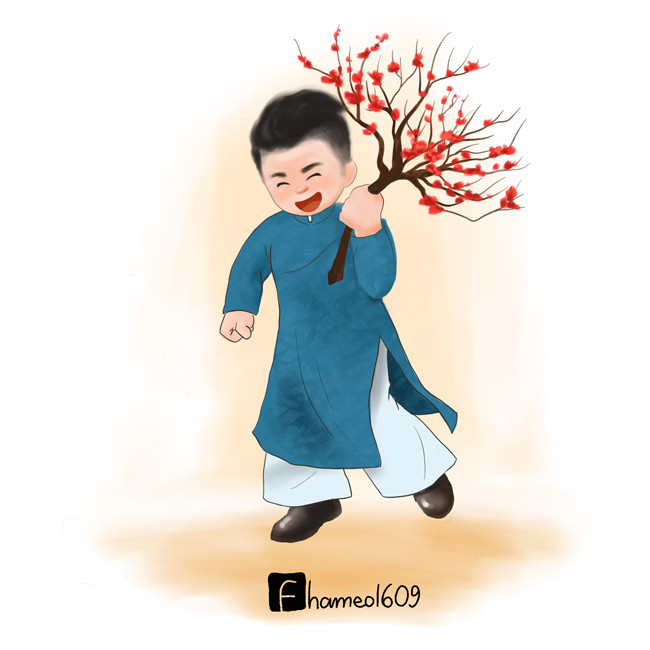 Văn Toàn vẫn dáng vẻ cute đáng yêu.