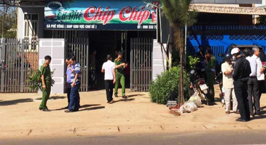  Hiện trường xảy ra vụ án mạng. Ảnh: Thanh Tâm