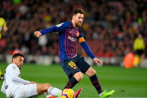Messi một lần nữa là vị cứu tinh của Barca. (Ảnh: Getty).  Messi một lần nữa là vị cứu tinh của Barca. (Ảnh: Getty).