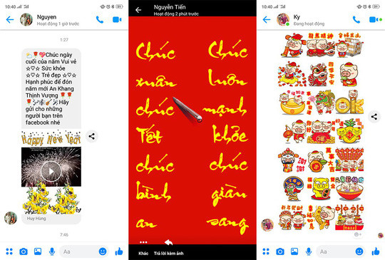 Những hình ảnh này đang được truyền từ người này sang người khác để chúc Tết 