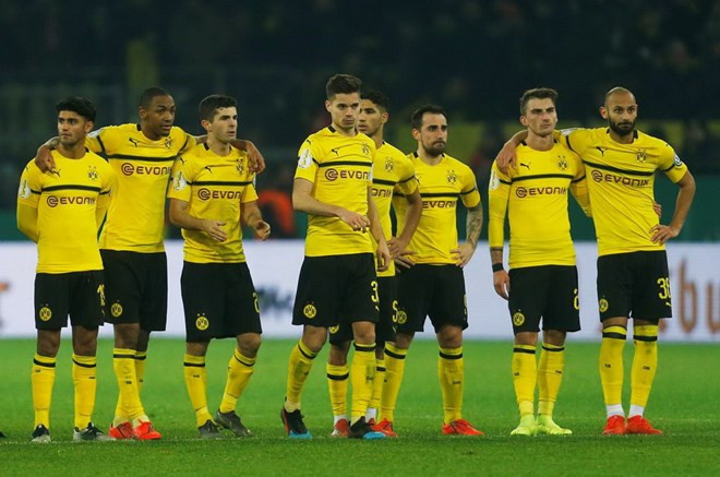 Dortmund dừng bước ở Cúp Quốc gia Đức. (Nguồn: Reuters)  Dortmund dừng bước ở Cúp Quốc gia Đức. (Nguồn: Reuters)
