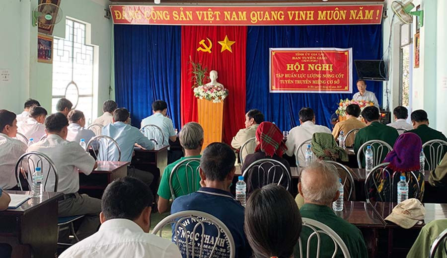 Quang cảnh lớp tập huấn. Ảnh: P.L Quang cảnh lớp tập huấn. Ảnh: P.L