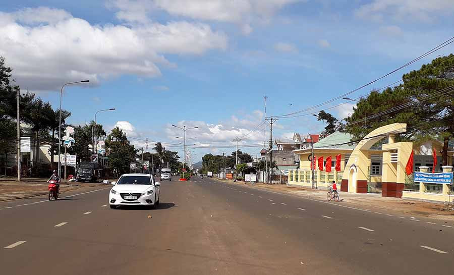 Một góc trung tâm huyện Ia Grai. Ảnh: L.N Một góc trung tâm huyện Ia Grai. Ảnh: L.N