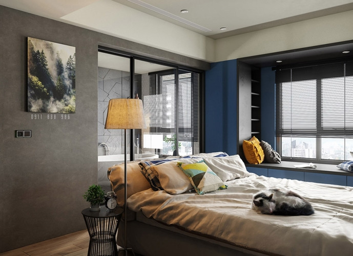 Tiếp sau phòng ngủ là phòng tắm bằng kính vừa thoáng đãng vừa rộng rãi. Tiếp sau phòng ngủ là phòng tắm bằng kính vừa thoáng đãng vừa rộng rãi.