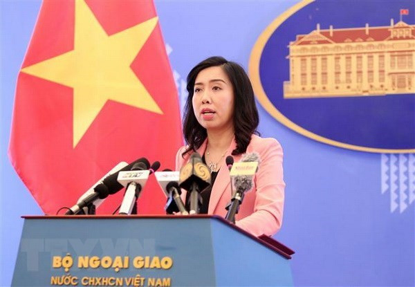 Người phát ngôn Bộ Ngoại giao Lê Thị Thu Hằng. (Ảnh: Văn Điệp/TTXVN) Người phát ngôn Bộ Ngoại giao Lê Thị Thu Hằng. (Ảnh: Văn Điệp/TTXVN)