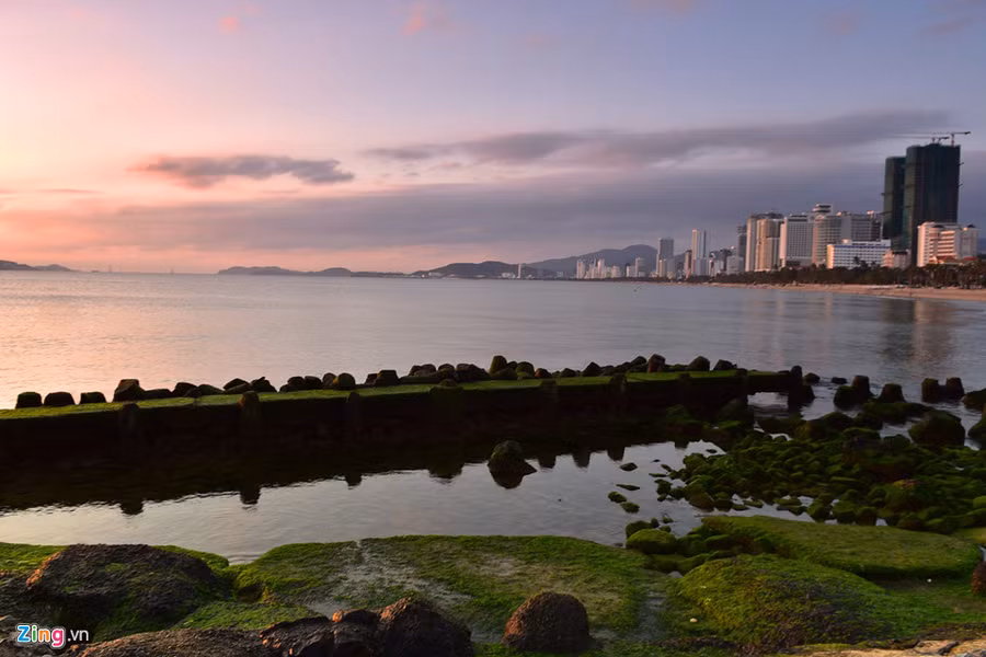 Hiện đường xuống bãi rêu chưa có, du khách phải vượt qua hàng rào bờ biển, sau đó di chuyển trên các tảng bê tông khá khó khăn, nhưng bù lại bạn sẽ có một bức ảnh đẹp. Hiện đường xuống bãi rêu chưa có, du khách phải vượt qua hàng rào bờ biển, sau đó di chuyển trên các tảng bê tông khá khó khăn, nhưng bù lại bạn sẽ có một bức ảnh đẹp.