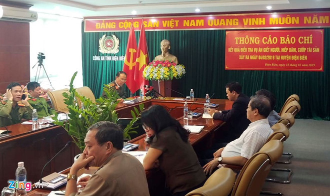 Ban Tuyên giáo tỉnh ủy cùng Công an tỉnh Điện Biên tổ chức thông tin vụ sát hại nữ sinh giao gà dịp Tết. Ảnh: B.C. Ban Tuyên giáo tỉnh ủy cùng Công an tỉnh Điện Biên tổ chức thông tin vụ sát hại nữ sinh giao gà dịp Tết. Ảnh: B.C.