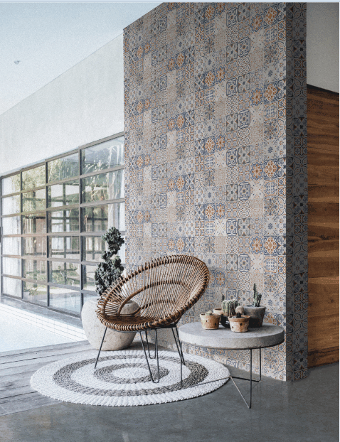 Một kiểu phối gạch ngẫu hứng từ nhiều mẫu tạo nên một bức tranh tổng quan hài hòa, có thể coi đây là một điểm nhấn thẩm mỹ ấn tượng cho tiền sảnh căn hộ. Một kiểu phối gạch ngẫu hứng từ nhiều mẫu tạo nên một bức tranh tổng quan hài hòa, có thể coi đây là một điểm nhấn thẩm mỹ ấn tượng cho tiền sảnh căn hộ.