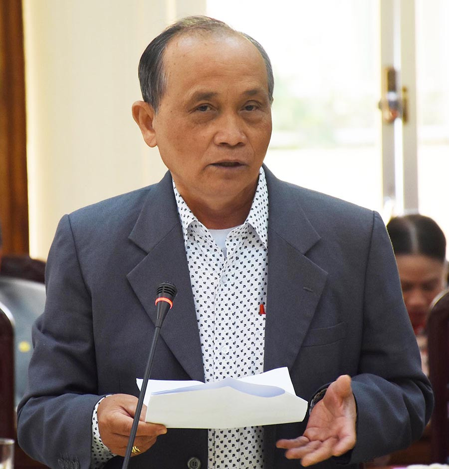  PGS-TS Nguyễn Danh-Chủ tịch Liên hiệp các Hội Khoa học và Kỹ thuật tỉnh. Ảnh: M.T