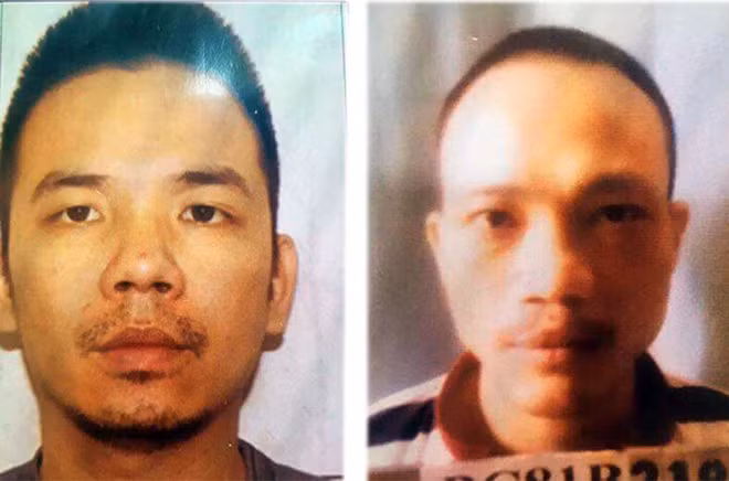  Hai tử tù Nguyễn Văn Tình và Lê Văn Thọ - Ảnh: Công an Hà Nội