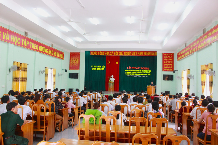 Quang cảnh Lễ phát động. Ảnh: Hồng Thi