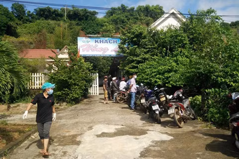 Khách sạn nơi phát hiện thi thể ông Lợi.