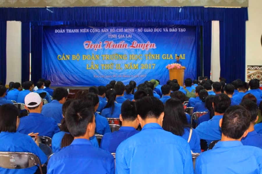  Có 179 trại sinh tham gia Trại huấn luyện. Ảnh: Phan Lài