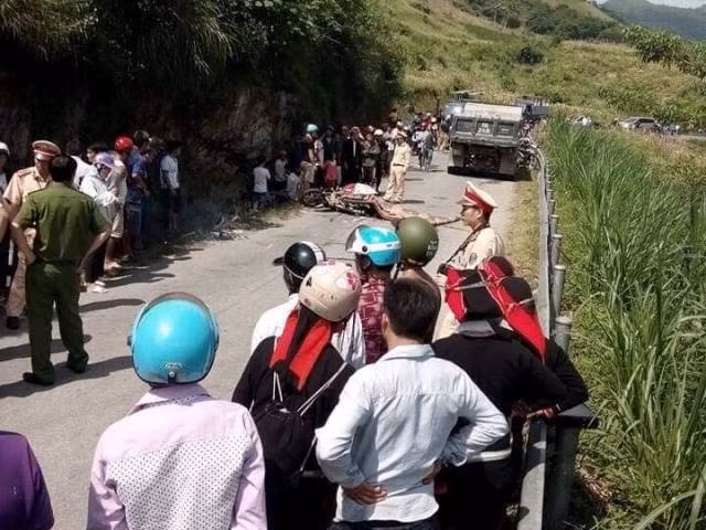 Hiện trường vụ tai nạn.