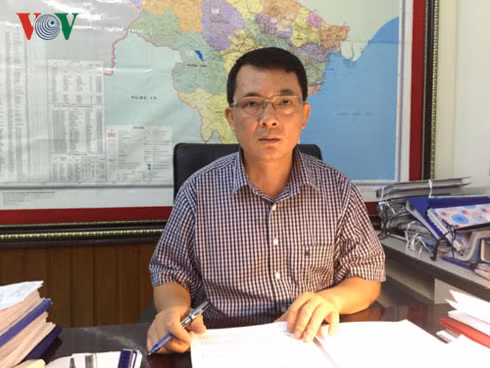 Ông Đặng Tiến Dũng, Chánh Văn phòng Ban chỉ huy phòng chống thiên tai và tìm kiếm cứu nạn tỉnh Thanh Hóa