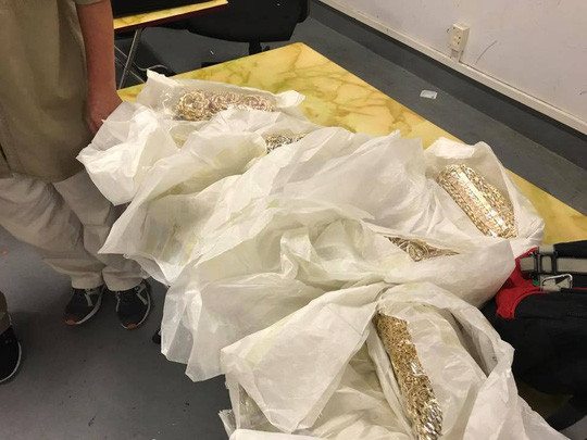 Số lượng vàng công an thu giữ được  Số lượng vàng công an thu giữ được