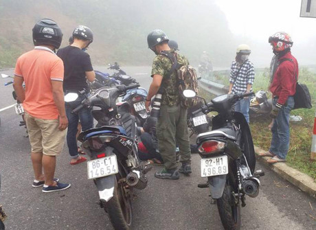 Hiện trường vụ tai nạn. Ảnh: Lê Phước Chín.