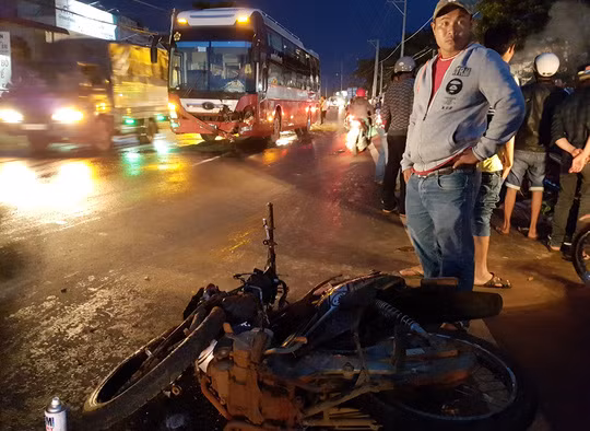 Hiện trường vụ tai nạn khiến 1 người tử vong.