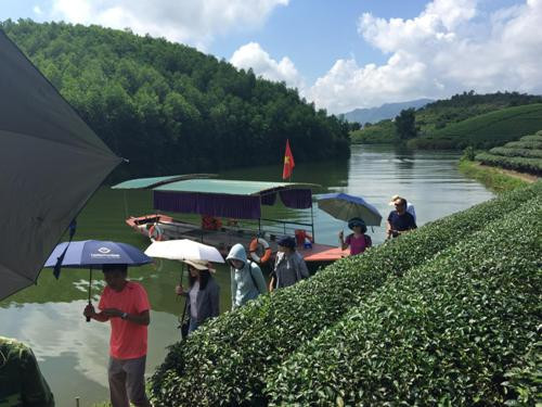 Mỗi ốc đảo chè đều có bến thuyền để du khách lên đảo tham quan. Mỗi ốc đảo chè đều có bến thuyền để du khách lên đảo tham quan.