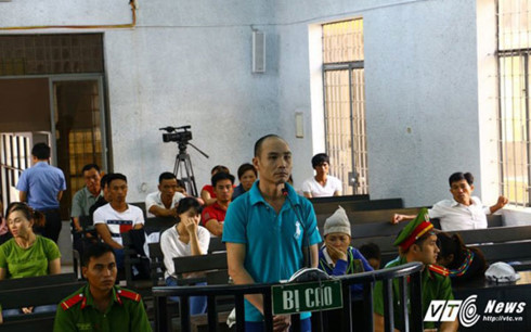 Bị cáo Nguyễn Văn Ngọc tại phiên tòa. Bị cáo Nguyễn Văn Ngọc tại phiên tòa.