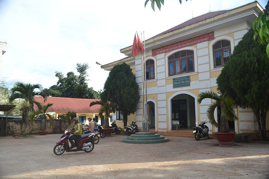  Trụ sở thị trấn Chư Sê, huyện Chư Sê. Ảnh: Hoàng Cư