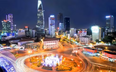 Một góc Thành phố Hồ Chí Minh ngày nay.