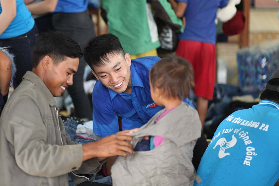 Hoạt động Tình nguyện CLB TNTN Tôi Yêu Krông Pa. Ảnh: H’Yuên