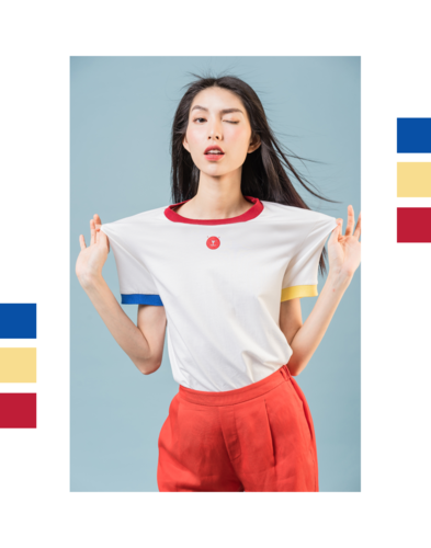 Hai chân dài hoá thân thành những nàng thơ thời trang, hoà mình trong cuộc chơi của màu sắc và những mảng hoạ tiết đan xen thú vị.