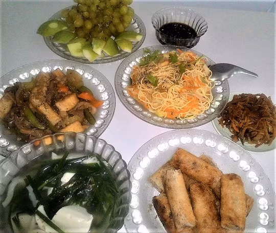 Mâm cỗ chay ngày Vu Lan