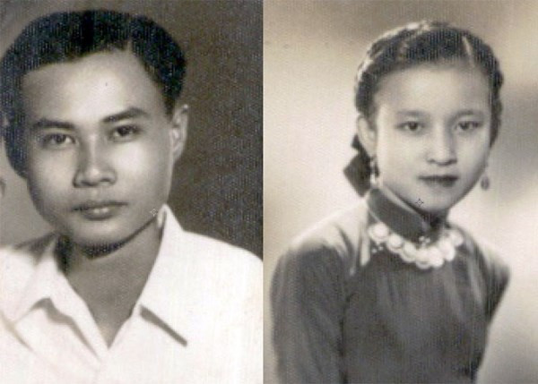 Ông Lê Hồng Tư và bà Nguyễn Thị Châu thời trẻ.