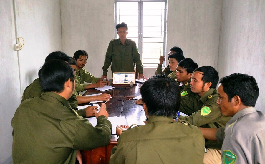 Tổ tự quản thường xuyên tổ chức họp triển khai nhiệm vụ cụ thể. Ảnh: Trần Dung