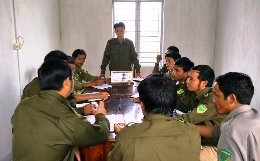 Tổ tự quản thường xuyên tổ chức họp triển khai nhiệm vụ cụ thể. Ảnh: Trần Dung