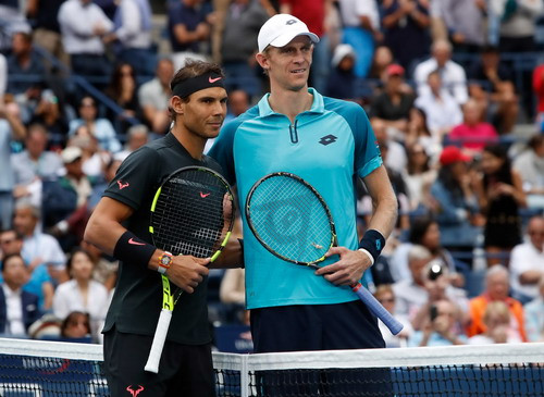 Nadal và Anderson trước giờ ra trận Nadal và Anderson trước giờ ra trận
