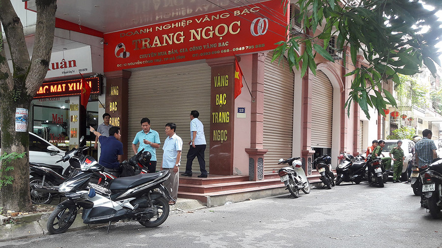 Tiệm vàng Trang Ngọc nơi xảy ra vụ mất trộm Tiệm vàng Trang Ngọc nơi xảy ra vụ mất trộm