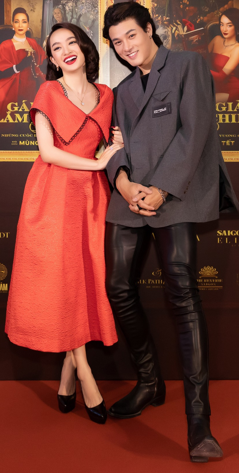 Tại sự kiện, Kaity Nguyễn cũng hội ngộ với Khương Lê. Nam diễn viên này đóng vai 
