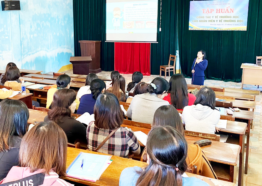Quang cảnh lớp tập huấn. Ảnh: Mộc Trà Quang cảnh lớp tập huấn. Ảnh: Mộc Trà