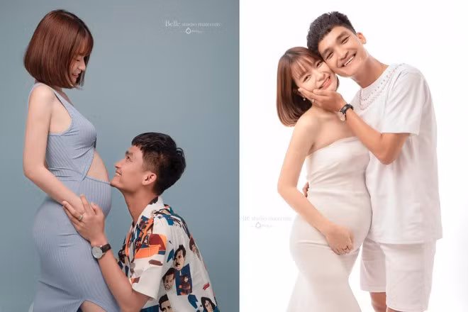 Mạc Văn Khoa và Thảo Vy đang háo hức chờ đón con đầu lòng ẢNH: FBNV