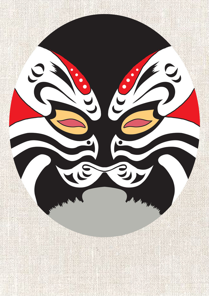 Một số mặt nạ tuồng đã được họa sĩ La Thanh Hiền số hóa Một số mặt nạ tuồng đã được họa sĩ La Thanh Hiền số hóa