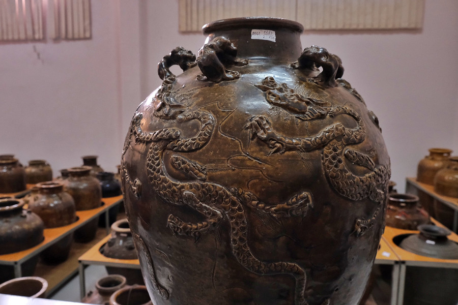  Một cổ vật gốm tiêu biểu cho dòng gốm Gò Sành. Ảnh: Hoàng Ngọc