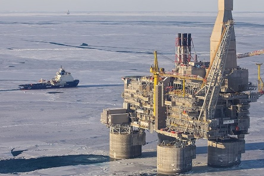 Một dự án khai thác dầu khí của Tập đoàn năng lượng Nga Rosneft. Ảnh: Rosneft