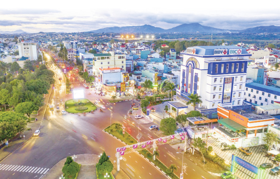Đô thị Pleiku hôm nay. Ảnh: Phan Nguyên Đô thị Pleiku hôm nay. Ảnh: Phan Nguyên
