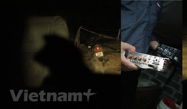 Hoạt động bẫy bắt chim trời bằng loa đài 